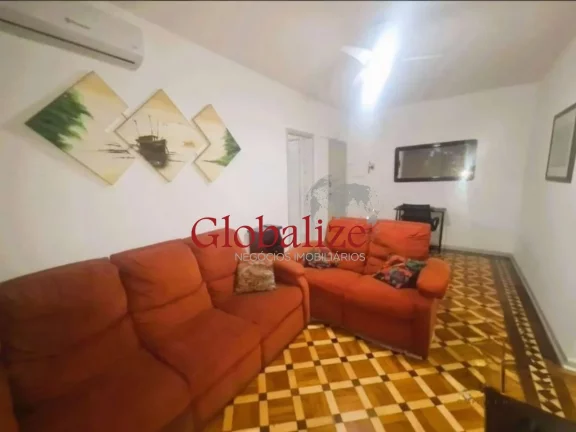 Imagem Apartamento à venda com 66,7m², 2 quartos, sala ampla, vaga coletiva por R350.000,00 no Embaré em Santos