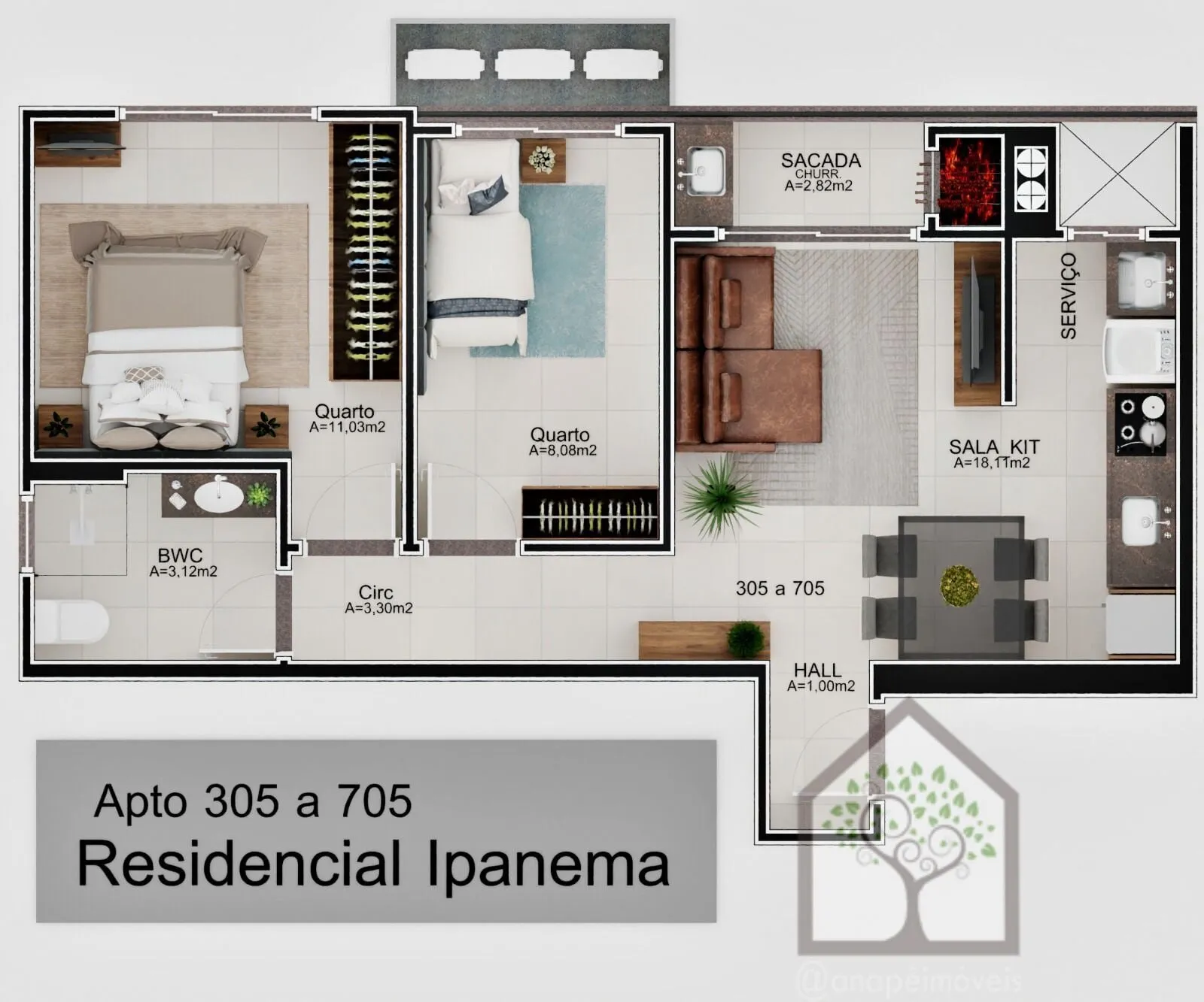 Imagem Apartamento à Venda no Bairro Carvoeira, Florianópolis-SC