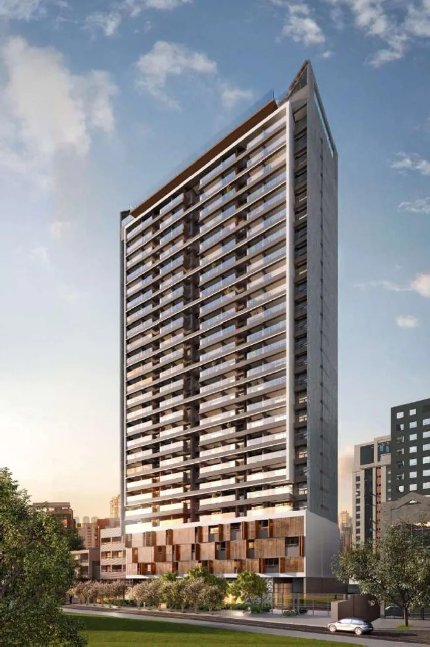 Studio de alto padrão no Condomínio Ária Higienópolis: 1 quarto, 1 banheiro, 1 vaga, 33m² em São Paulo-SP!