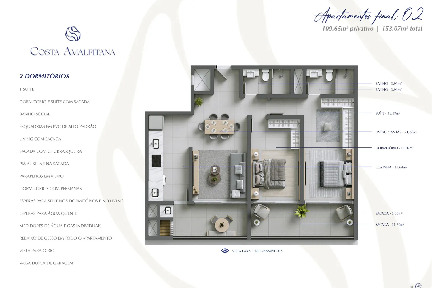 Imagem Apartamento à venda em Passo de Torres, Centro, com 2 quartos, 100,84m2