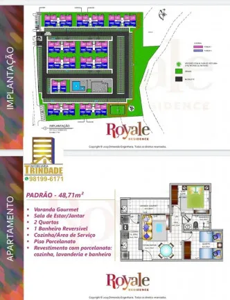 Imagem Apartamento com 2 Quartos à Venda, 55 m² em Turu - São Luís