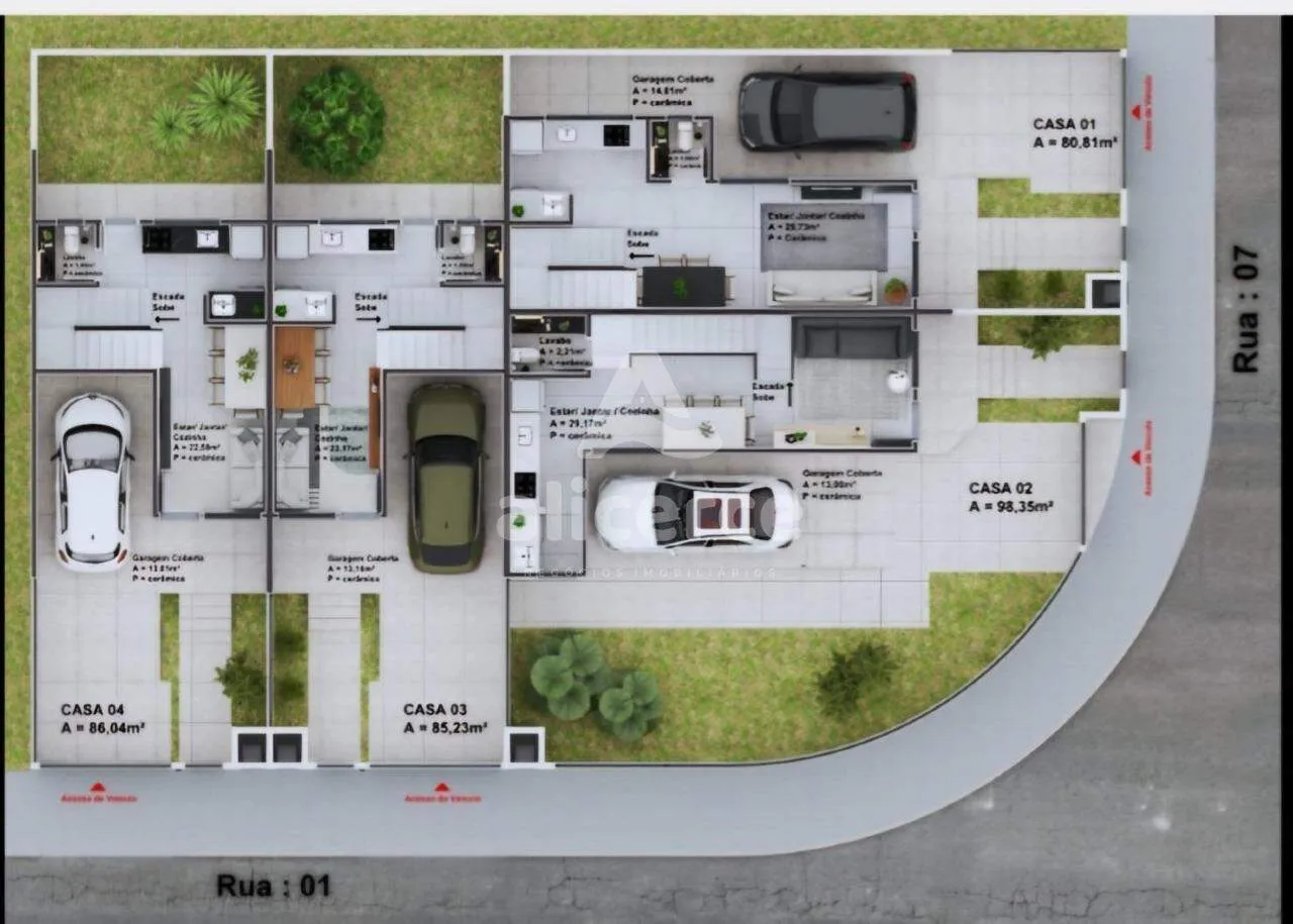 Imagem Casa em construção, 3 dormitórios com suíte ao lado do CTG Os Praianos - São José - SC
