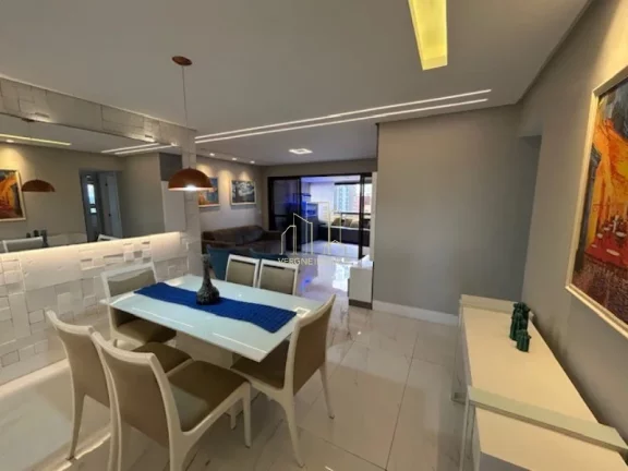 Imagem Apartamento alto luxo com três suítes amplo living vista mar a venda na Colina A em Patamares