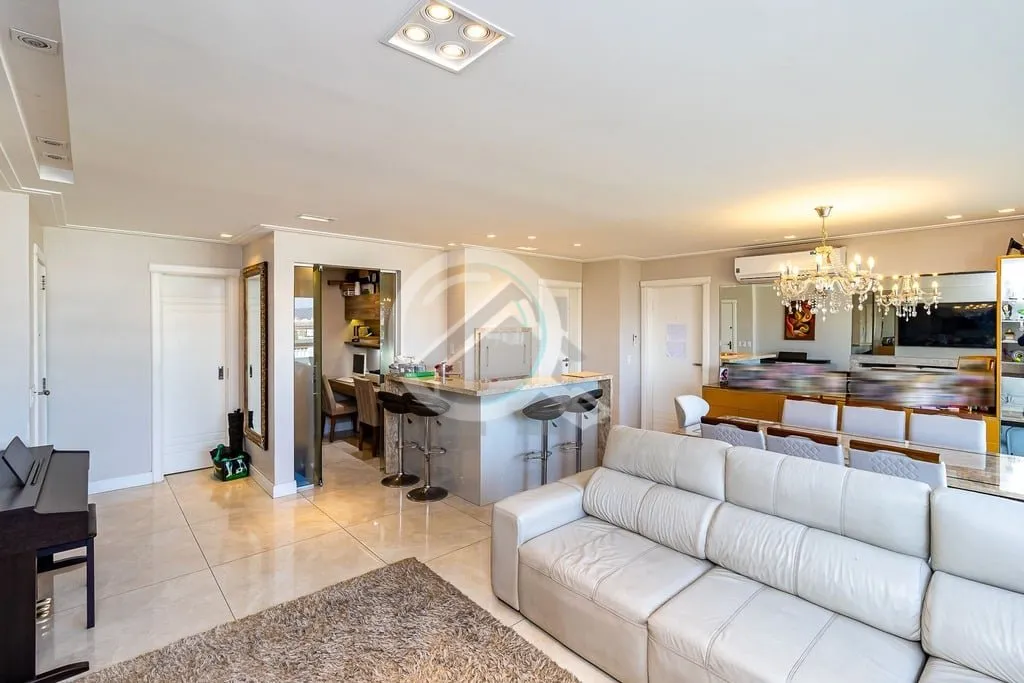 Imagem Desfrute do luxo em um apartamento totalmente mobiliado com 137m² de área privativa, composto por ...