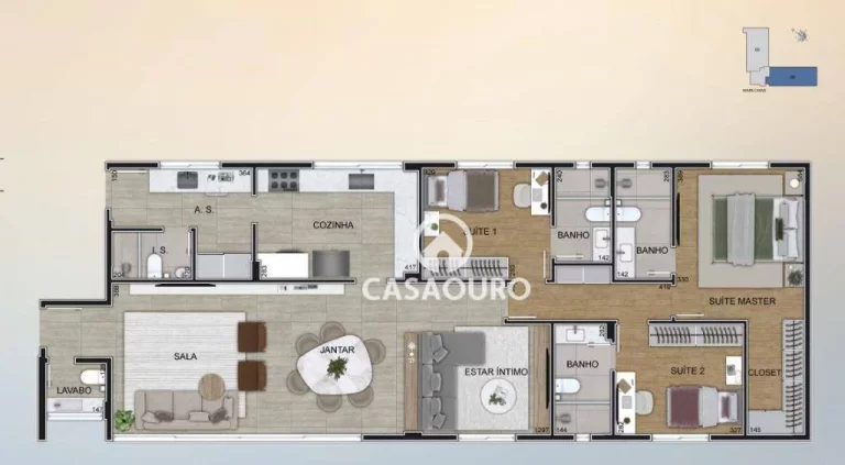 Imagem Apartamento com 3 quartos à venda, 138 m² - Santo Antônio - Belo Horizonte/MG
