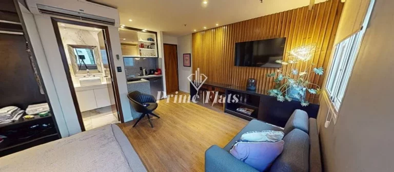 Imagem Flat disponível para venda no Wyndham São Paulo Paulista, com 27m², 1 dormitórios e 1 vaga