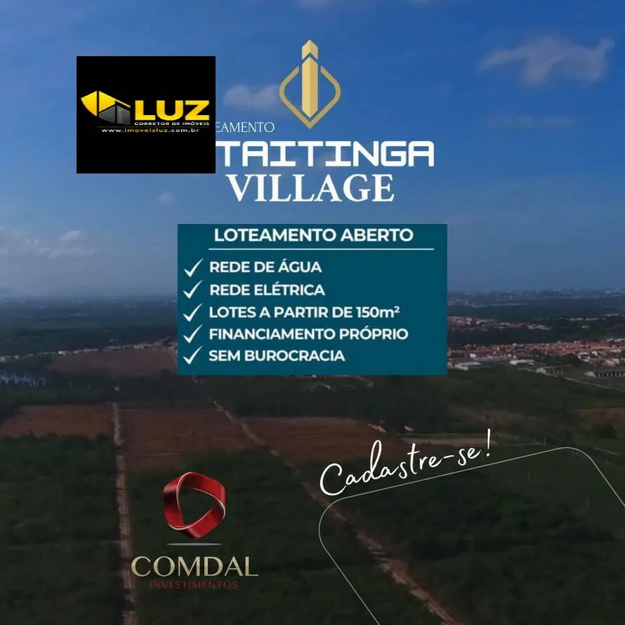 Imagem ITAITINGA VILLAGE - LOTES PRÓXIMO A MESSEJANA
