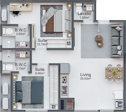 Imagem Celebration Residence - Apartamento à venda no bairro Morretes - Itapema/SC