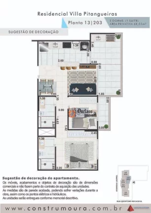 Imagem Apartamento com 2 dormitórios à venda, 68,01 m² a partir de R$ 734.508,00 - Centro - Guarujá/SP