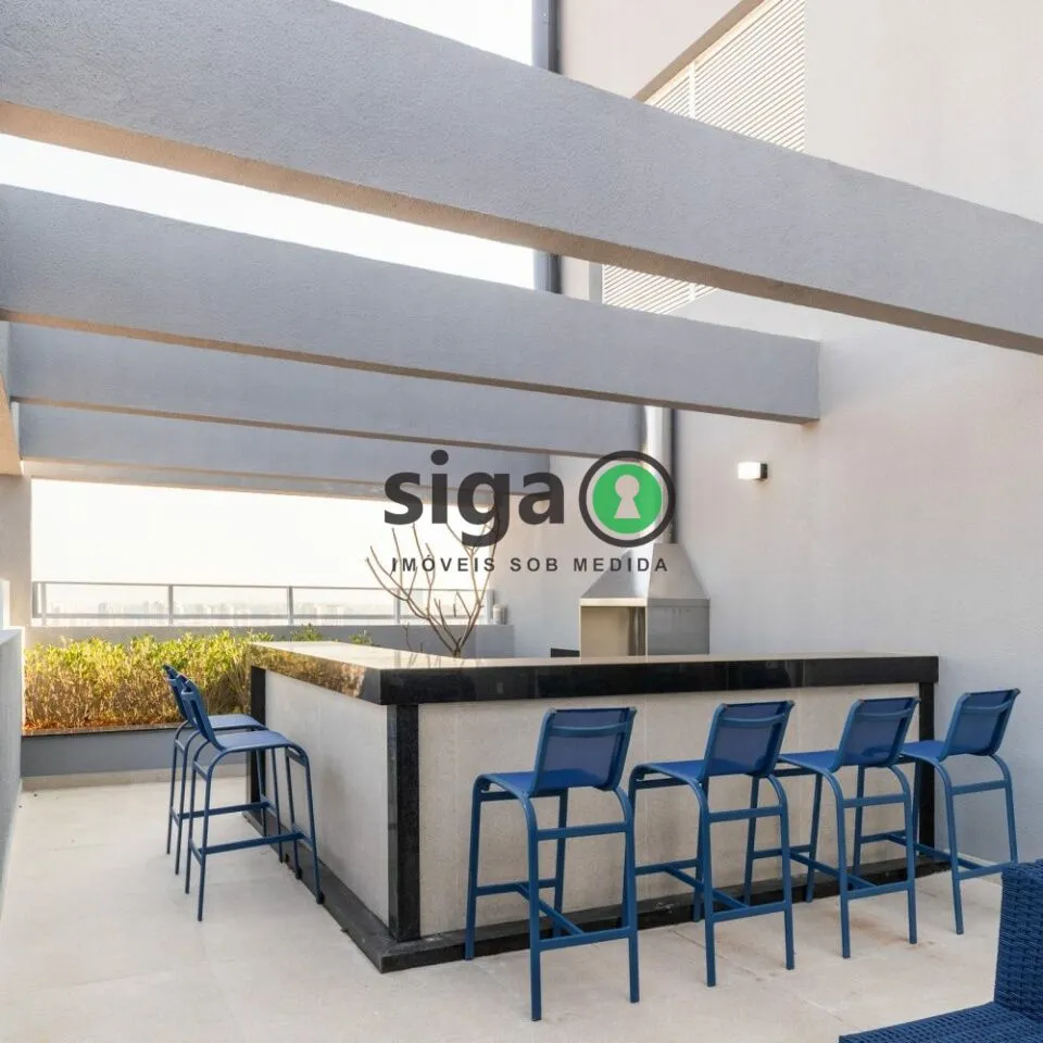 Imagem Apartamento para locação 38m² com vaga todo mobiliado localizado na Chácara Santo Antônio, São Paulo