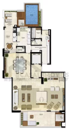 Imagem CASALIMÓVEIS VENDE COBERTURA ED VITRINI 4 SUÍTES 330 M2