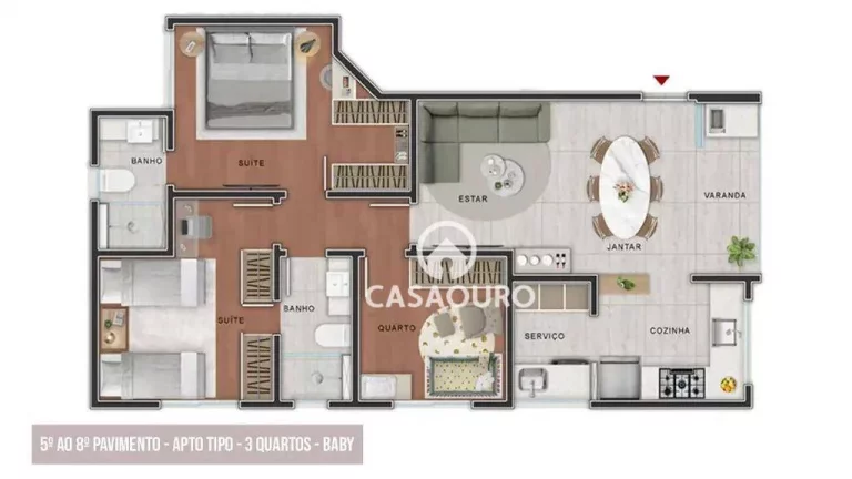 Imagem Apartamento com 3 quartos à venda, 71 m² - Sion - Belo Horizonte/MG