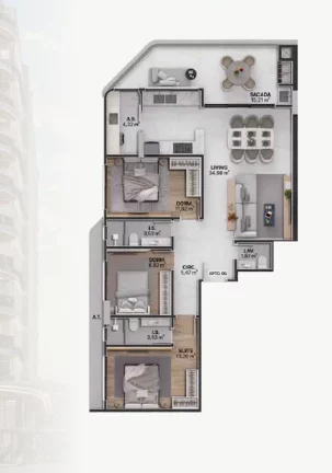 Imagem Splendore - Apartamento à venda no bairro Praia Brava de Itajaí - Itajaí/SC