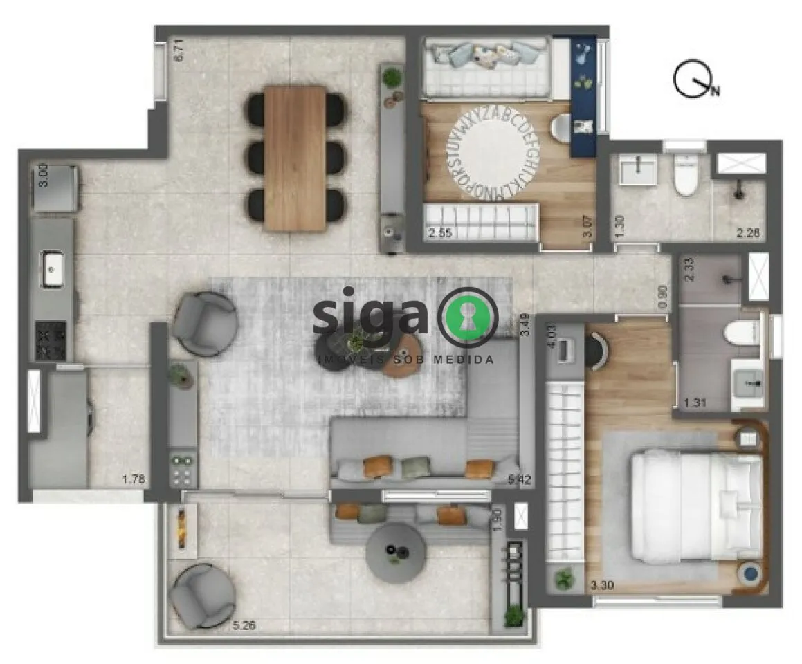 Imagem Apartamento à Venda no Morumbi - 2 quartos