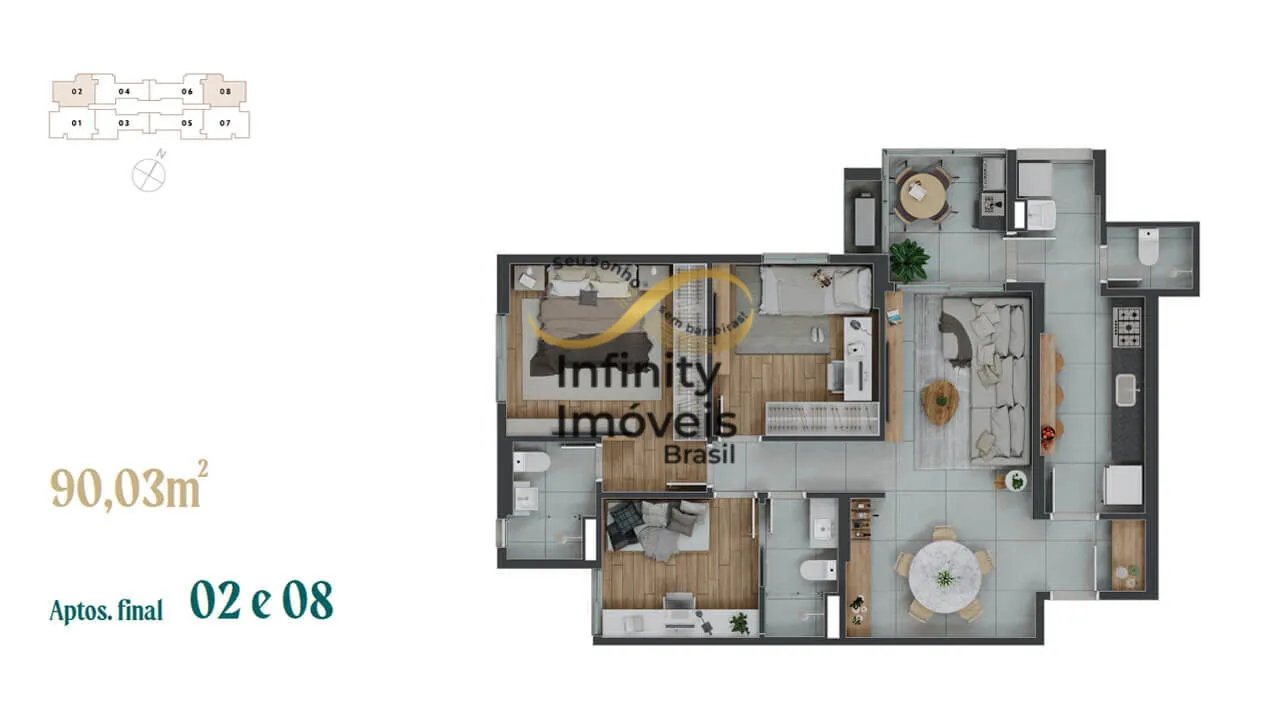 Imagem ALTO BELVEDERE MONT D´OR - Apartamento à venda no bairro Serra do Curral Del Rey - Nova Lima/MG