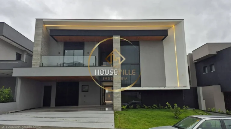 Imagem Casa Sobrado, 4 dormitórios ( 4 Suítes), 486M², Cond. Vivant, Urbanova.