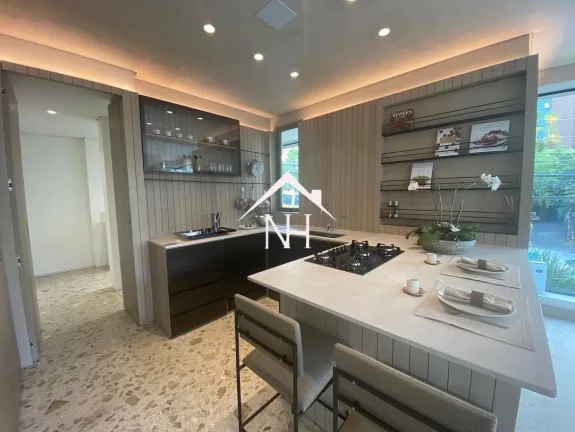 Foto do imóvel apartamento de 145m c/ 3 suítes (1 Master), 2 vagas, terraço gourmet, hall privativo, brinquedoteca, piscinas, salão de festas, fitness, spa, solarium