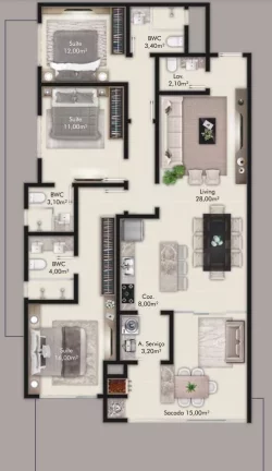 Imagem Park Avenue - Apartamento à venda no bairro Centro - Itapema/SC