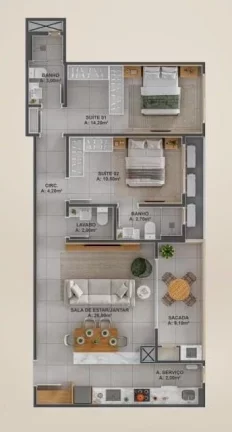 Imagem Seven - Apartamento à venda no bairro Perequê - Porto Belo/SC
