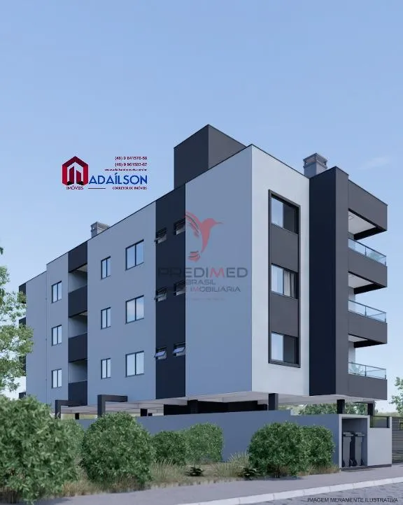 Imagem Apartamentos com 2 Quartos e 1 banheiro à Venda, 72 m² Bairro Serraria - São José SC