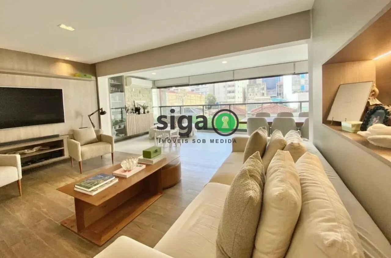 Imagem Apartamento de 162m2 à venda em Pinheiros, com 03 suítes e 2 vagas.