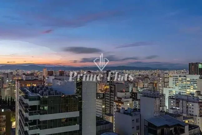 Imagem Flat disponível para venda no Bela Cintra Stay by Atlantica Residences, com 48,40m², 2 dormitórios e 1 vaga