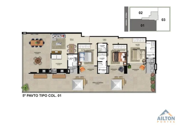 Imagem Lançamento Residencial Torre das Águas - Praia do Morro - Guarapari/ES