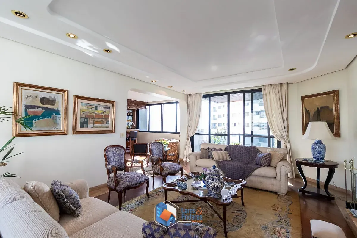 Imagem Apartamento para venda em Campo Belo com 4 quartos, sendo 2 suítes, 255m²
