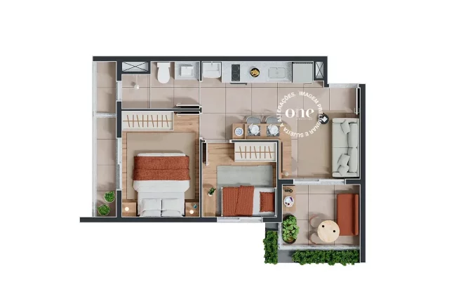 Imagem NEX ONE ANGÉLICA - Studios de 22m² (NR), a apenas 400m do Shopping Pátio Higienópolis!