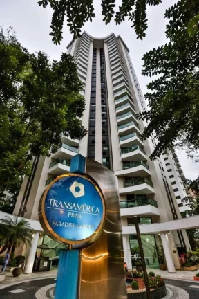Imagem Flat disponível para locação Transamérica Prime Paradise Garden, com 60m², 2 dormitórios e 2 vagas de garagem