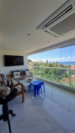 Foto do imóvel Apartamento decorado vista mar com duas suíte varanda gourmet a venda em Pituaçu.