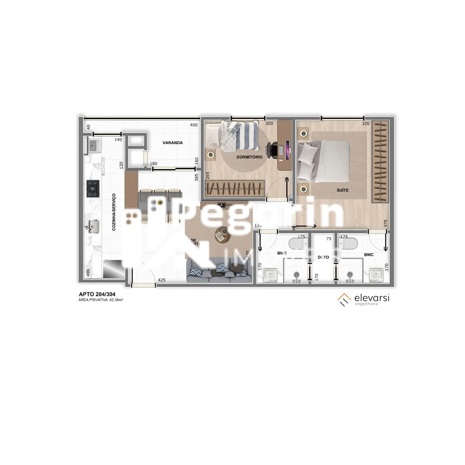 Imagem Apartamento à venda em Pinhais, Centro, com 3 quartos, 73,45m²