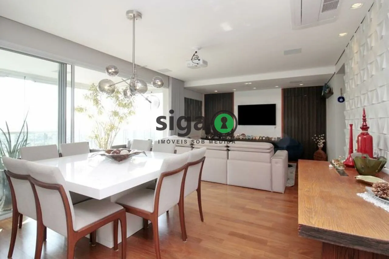 Imagem Apartamento à venda no Brooklin | 167m² | Andar alto | 3 suítes | Varanda gourmet | Alto padrão