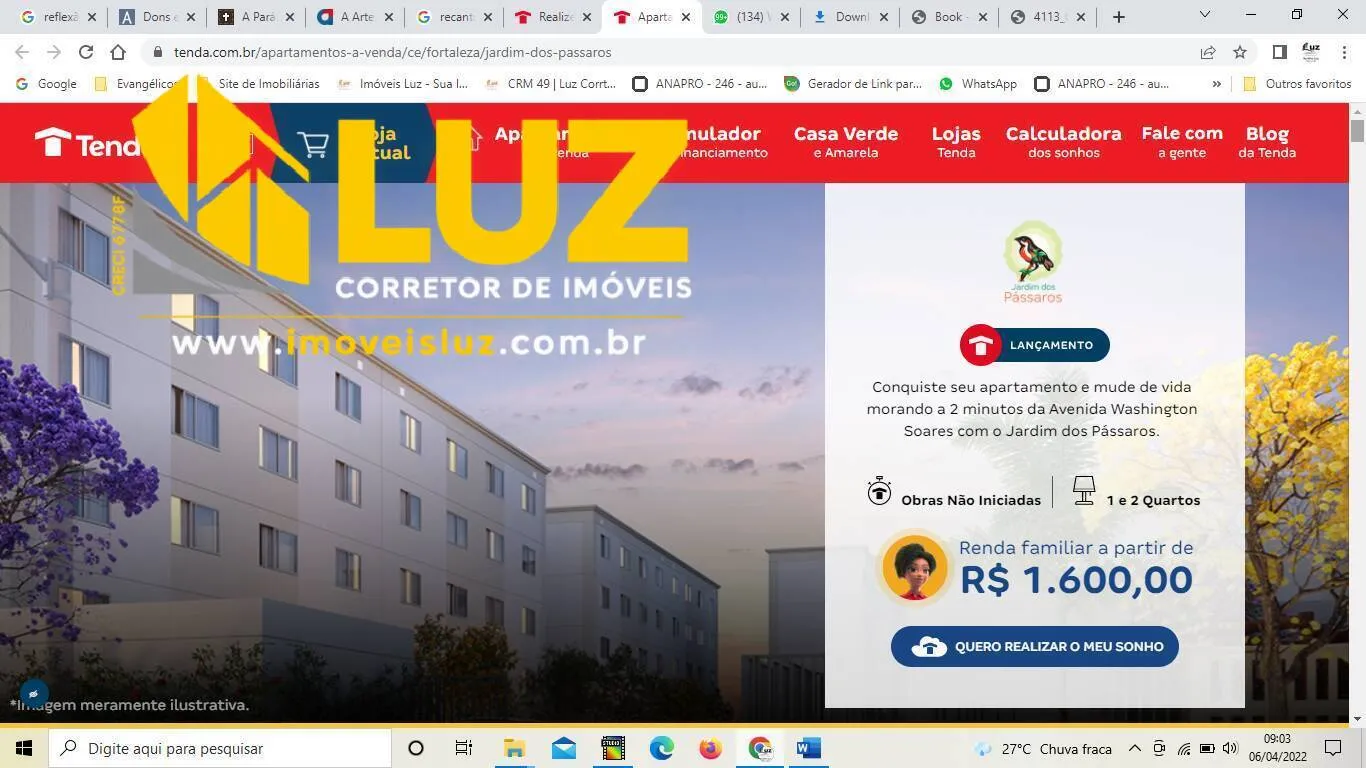 Imagem JARDIM DOS PASSAROS - APARTAMENTOS NA LAGOA REDONDA EM FORTALEZA /CE