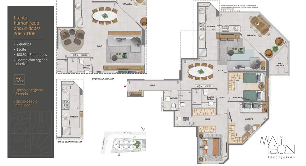 Imagem Maison Laranjeiras: Apartamentos de 2 a 4 Quartos na Rua das Laranjeiras, RJ | Zona Sul