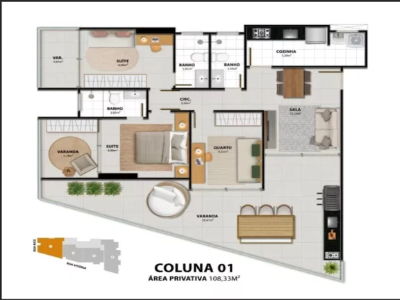 Imagem APARTAMENTO COM 3 QUARTOS E 2 SUÍTES NA PRAIA DO MORRO GUARAPARI ES