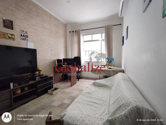 Foto do imóvel Apartamento com 2 dormitórios e varanda de frente á venda R$ 746.000,00 no bairro Aparecida em Santos -SP.