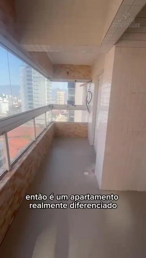 Imagem Apartamento - 2 Dorms, Suíte, Sacada Envidraçada e Vista Mar - 50m da Praia