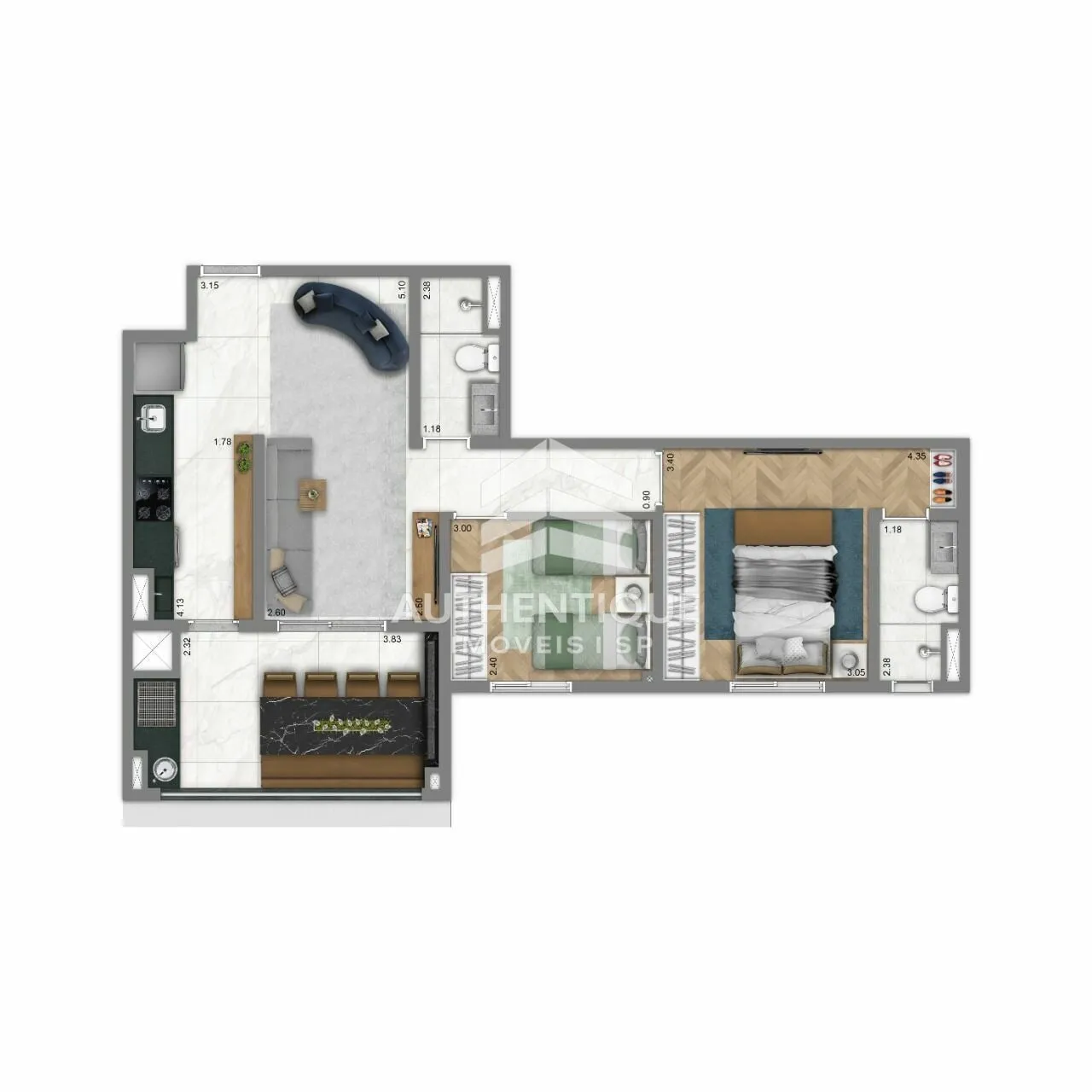 Imagem Living Blend - Bonfim Campinas - Apartamento à venda no bairro Bonfim - Campinas/SP