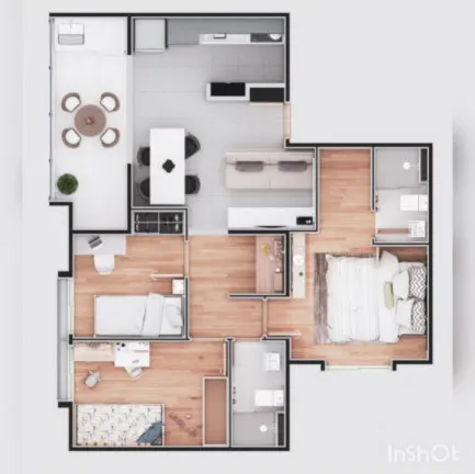 Imagem Apartamento com 3 Quartos à Venda, 71 m² em Centro - Mogi das Cruzes