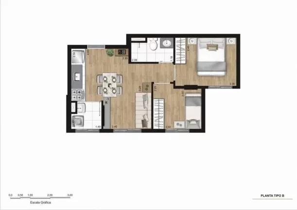 Imagem KZ VISION FREGUESIA - KAZZAS - Apto de 42m², 2 dormitórios, com fácil acesso à Marginal Tietê!