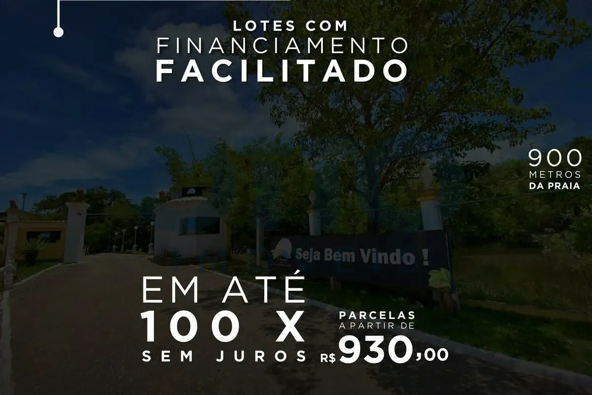 Foto do imóvel Terreno de 300 m² à venda com financiamento próprio em até 100x no Mutá em R. Santa Cruz, 1 - Praia do Mutá, Porto Seguro - BA