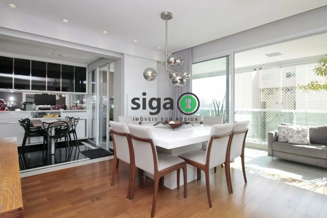 Imagem Apartamento à venda no Brooklin | 167m² | Andar alto | 3 suítes | Varanda gourmet | Alto padrão