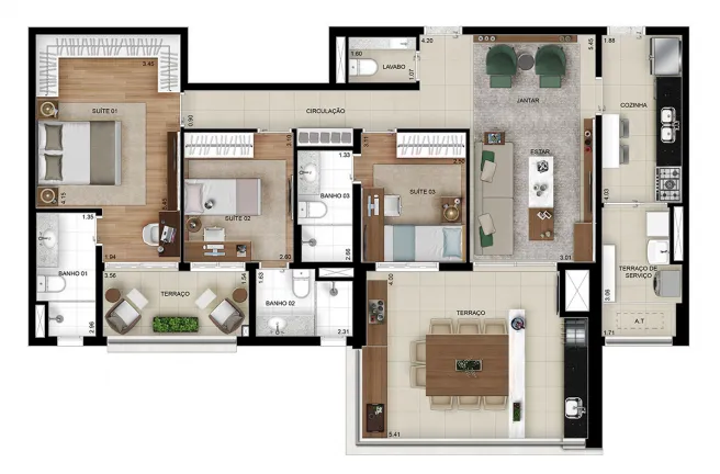Imagem Apartamento com 4 Quartos à Venda, 159 m² em Mooca - São Paulo