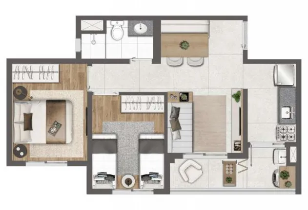 Imagem Apartamento com 1 Quarto à Venda, 34 m² em Butantã - São Paulo