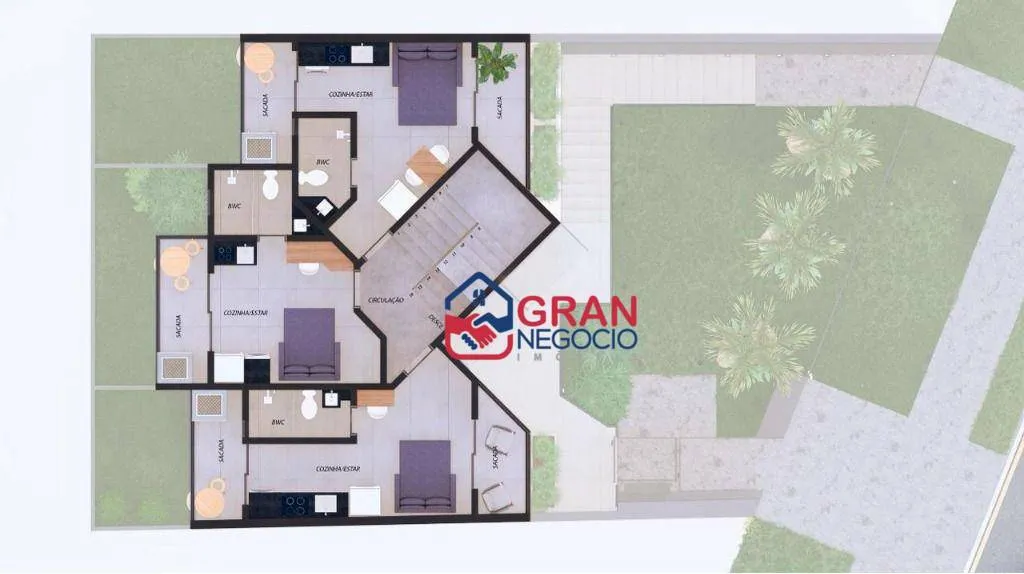 Imagem Studio com 1 dormitório à venda, 27 m² por R$ 265.050,00 - Água Verde - Curitiba/PR