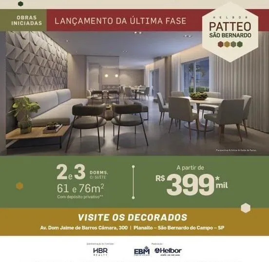 Imagem Apartamento para Venda em São Bernardo do Campo / SP no bairro Planalto
