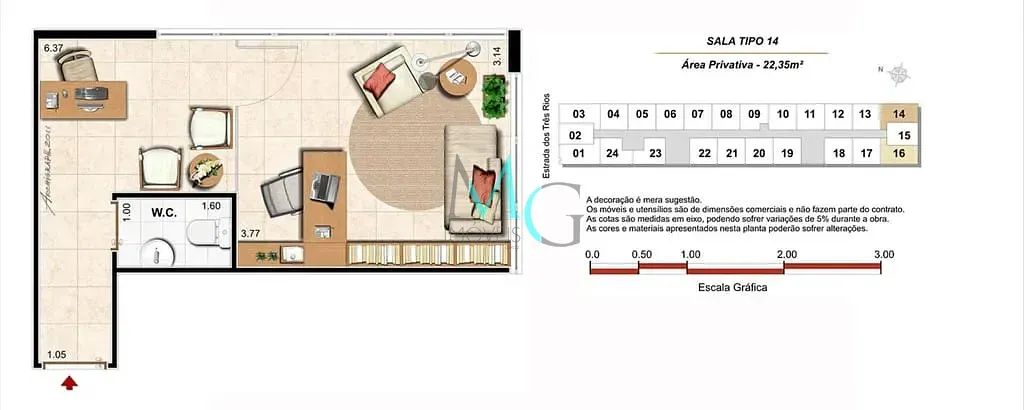 Imagem Sala à venda 1 Vaga 22.07M² Freguesia (Jacarepaguá) Rio de Janeiro - RJ