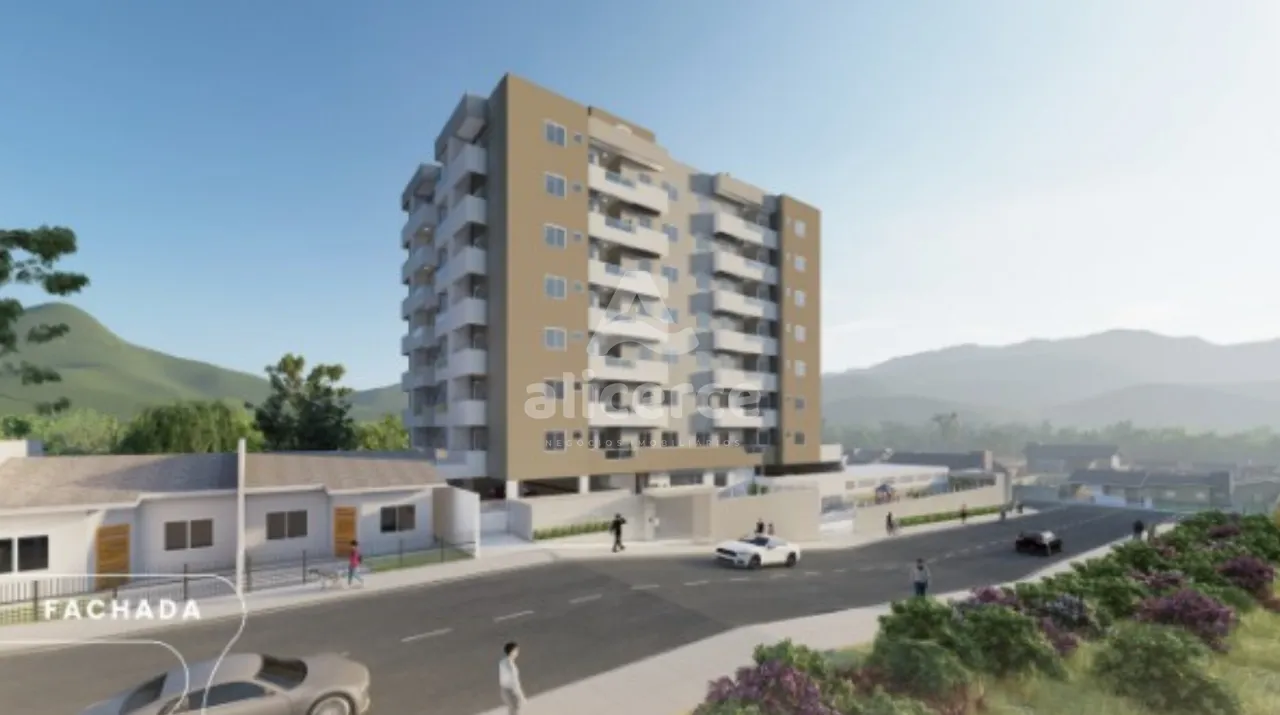 Imagem Apartamento amplo de 2 dormitórios com suíte, terraço e Hobby box em Areias - São José - SC