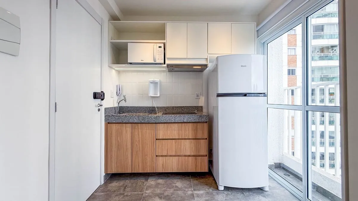 Imagem Apartamento com 1 Quarto para alugar, 17m² - Pinheiros